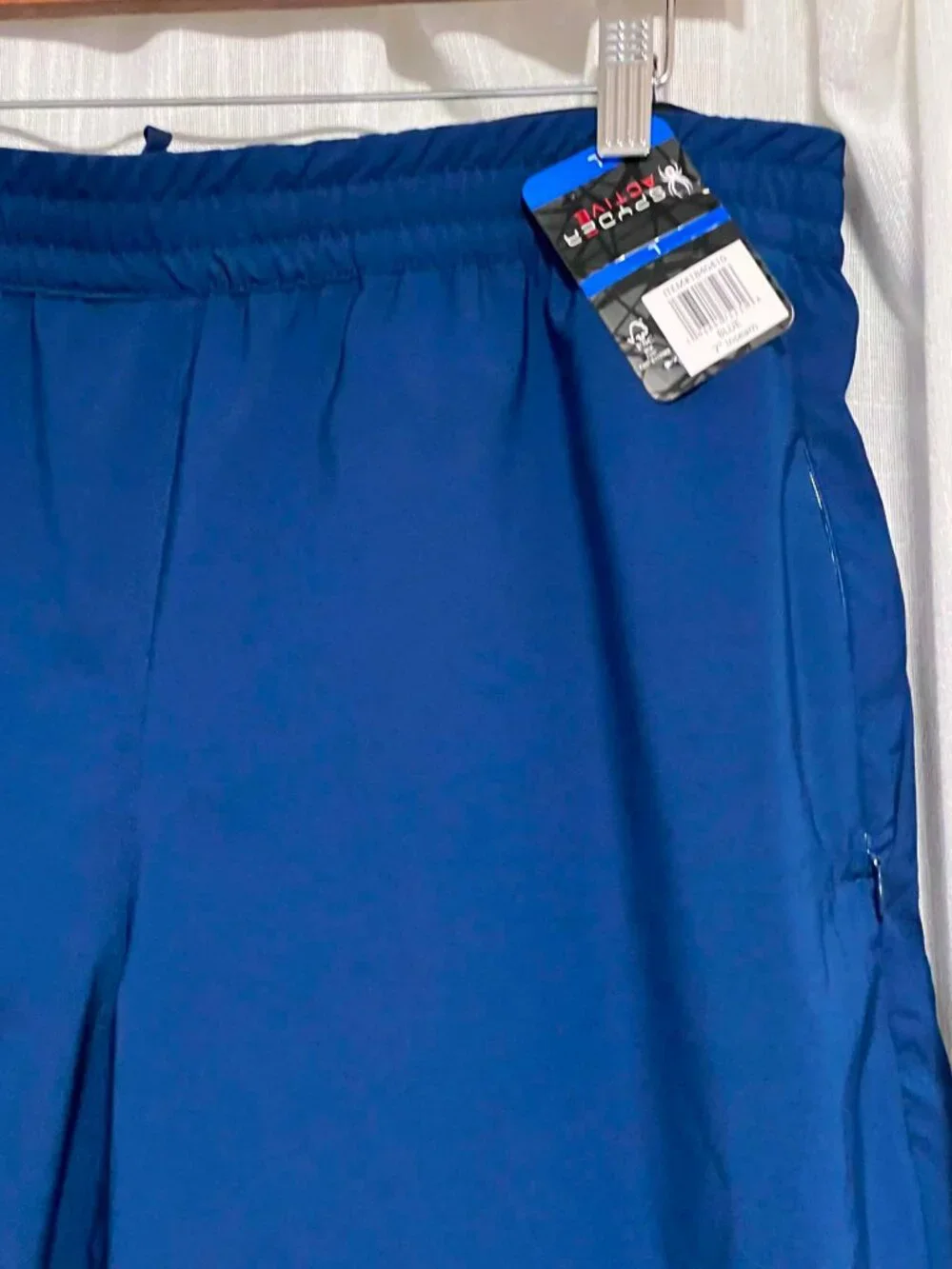 NWT Spyder Active Performance Shorts Blue Men's L